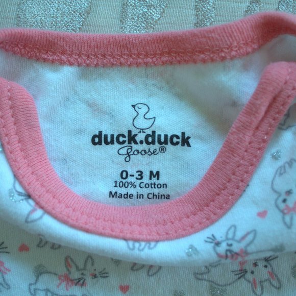 🚼 Duck Duck Goose Onesie | Glittery Bunny Onesie - Picture 6 of 6